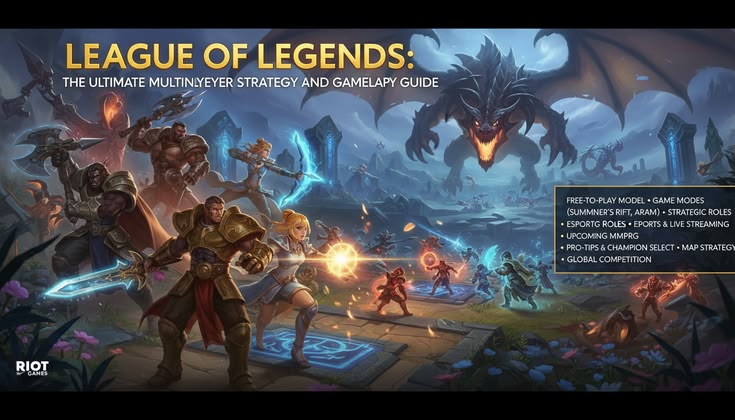 Comprehensive guide to League of Legends, covering gameplay, strategies, roles, and tips for beginners in the popular MOBA game.