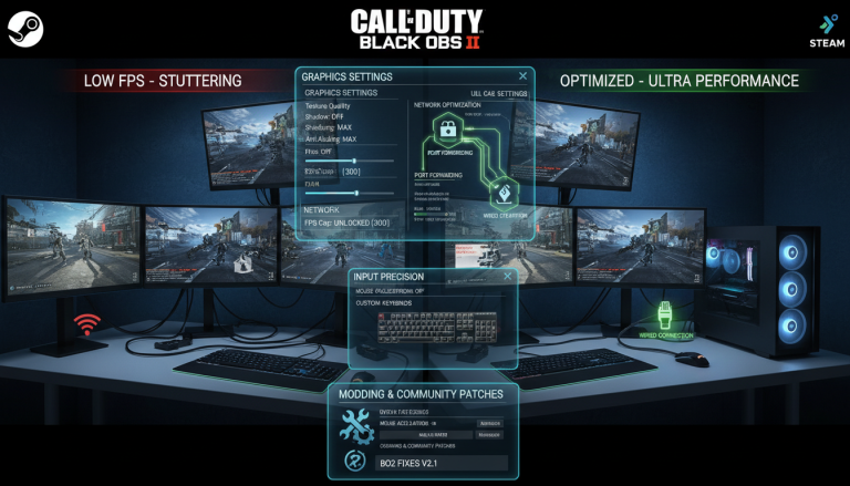 Optimize your Call of Duty: Black Ops II gameplay on Steam with our expert tips for players in India—discover how to boost performance from low FPS and stuttering to ultra settings with precise graphics, network tweaks, and community patches. Learn How to Optimize Your Gameplay Experience with Black Ops II on Steam today!